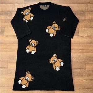 Dressed In LALA Size Small / Medium Literally Limitless Teddy Bear Sweater Dress